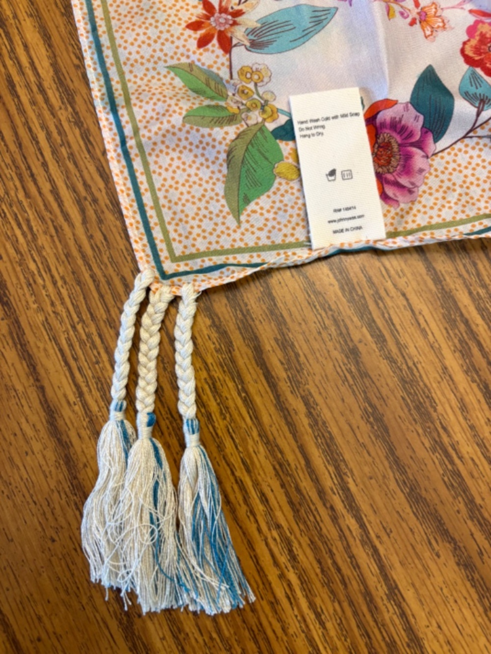 Johnny Was Nani Silk Scarf - Beautiful Bohemian Floral Print - Picture 8 of 13